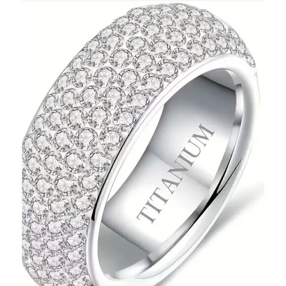 Titanium Steel Ring for Women or Men 7 NWOT - Picture 3 of 6